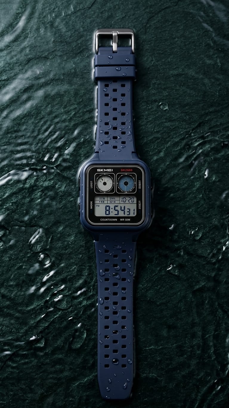 SKMEI SK2688 Digital Sport Watch — Navy