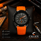 CILLEX Sport Chronograph Watch — Orange Strap