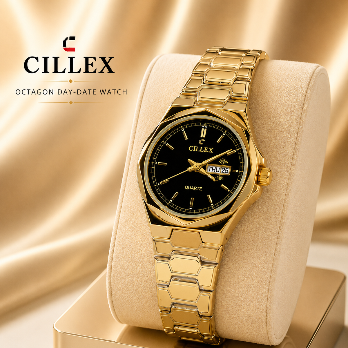 CILLEX Octagon Day-Date Watch