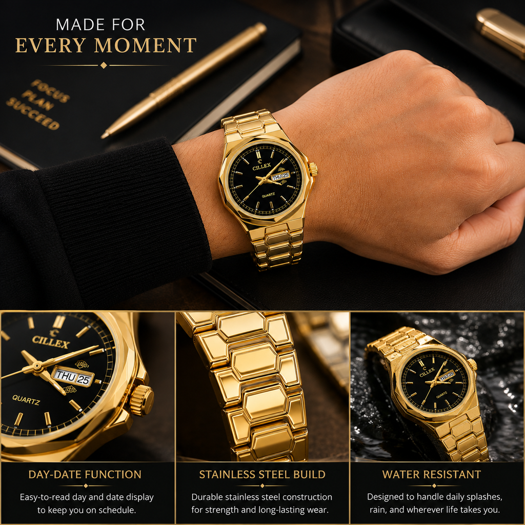 CILLEX Octagon Day-Date Watch