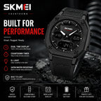 SKMEI 2312 Stealth — Sport Tactical Watch | Matte Black