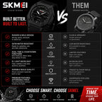 SKMEI 2312 Stealth — Sport Tactical Watch | Matte Black