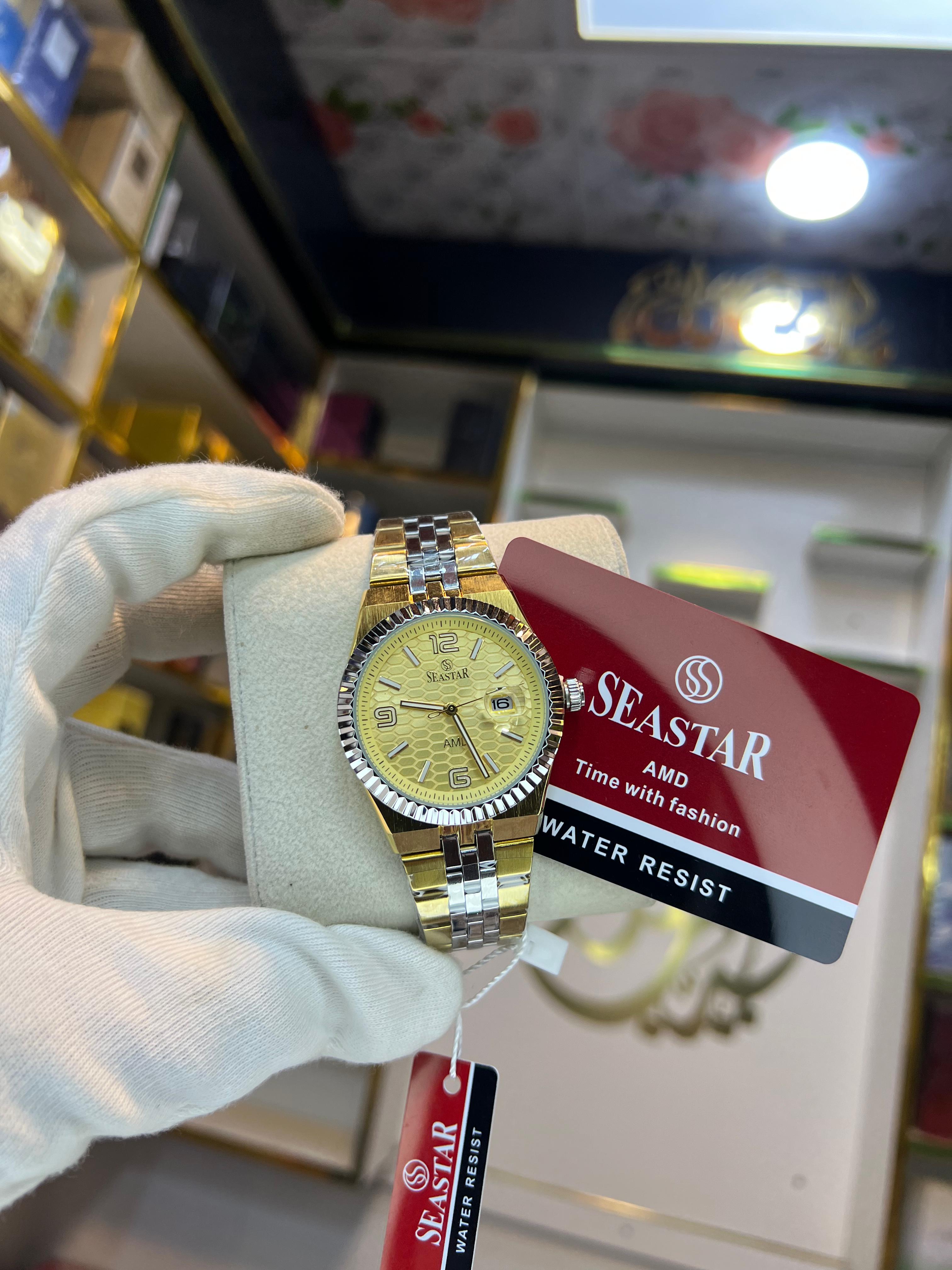 SEASTAR Champagne Duo Datejust-style watch two-tone
