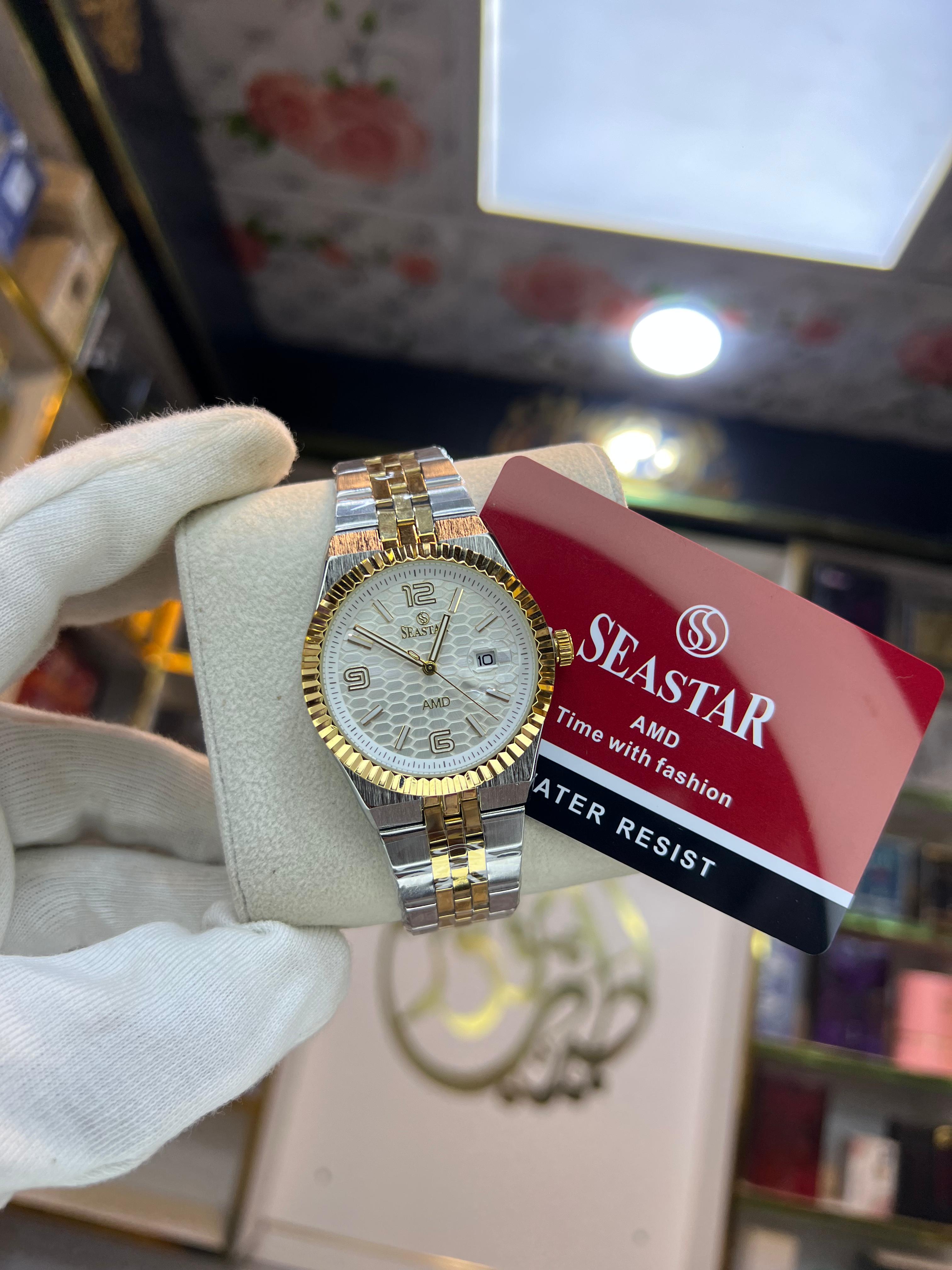 CILLEX Gold Nautilus — Moonphase Sport Watch | Gold Bracelet