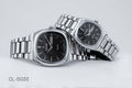 CILLEX CL-5033 Noir — Couple Watch Set | Black Dial Steel