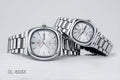 CILLEX CL-5033 Silver — Couple Watch Set | White Dial Steel