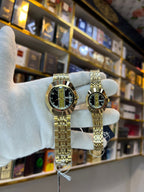 EXCEL Diastar Bronze — Diamond Dial Couple Watch Set