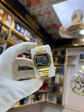 Gold Vintage Digital Watch — Retro LCD | Gold Bracelet