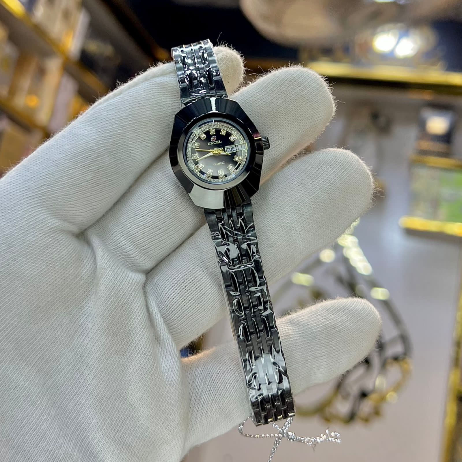EXCEL Petite Diastar Watch — Diamond-Set Dial