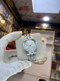 EXCEL Horizon Two-Tone Watch — Silver Textured Dial