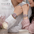 CILLEX CL-5033 Azure — Couple Watch Set | Blue Dial Steel