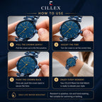 CILLEX Wave Fan-Dial Watch