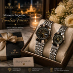 EXCEL Diastar Bronze — Diamond Dial Couple Watch Set