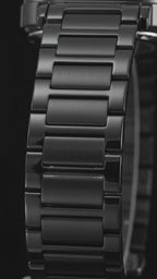 SKMEI 2318 Noir — Minimalist Square Watch | Black Steel