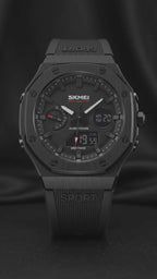 SKMEI 2312 Stealth — Sport Tactical Watch | Matte Black
