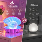 Clam LED Glitter Pearl Night Light – Decorative Ambient Lamp