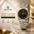 SEASTAR Duo Fluted — Fluted Bezel Classic Watch | Two-Tone