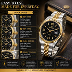 SEASTAR Duo Fluted — Fluted Bezel Classic Watch | Two-Tone