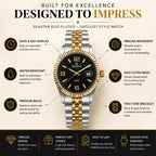 SEASTAR Duo Fluted — Fluted Bezel Classic Watch | Two-Tone