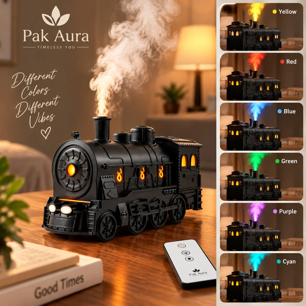 Retro Train Air Humidifier – Compact Home & Office Humidifier